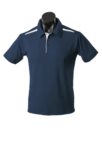 Aussie Pacific Men's Paterson Corporate Polo Shirt 1305 Casual Wear Aussie Pacific Navy/White S 